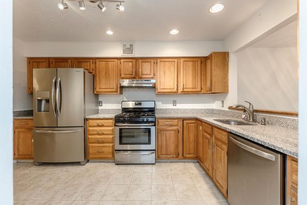 Interior, Kitchen, Recessed Lighting, Stainless Steel Appliances