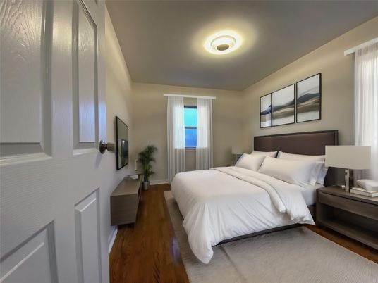 Bedroom, Interior, Wood Texture Flooring
