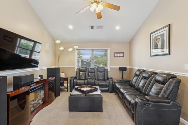 Interior, Living room, Recessed Lighting