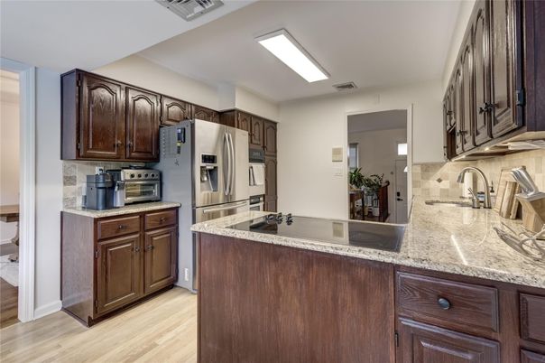 Interior, Kitchen, Wood Texture Flooring