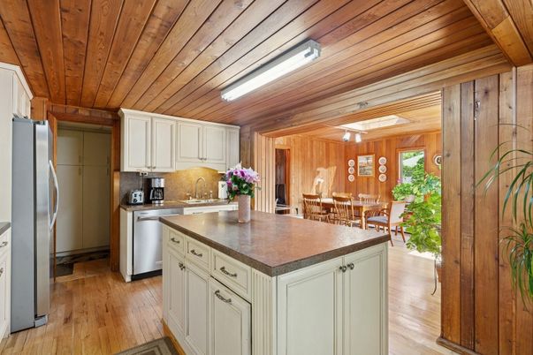 Dining room, Interior, Kitchen, Wooden Ceilings, Wood Texture Flooring, Wooden Walls