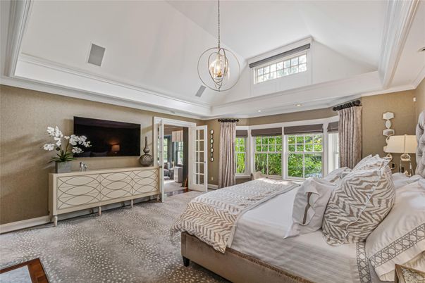 Bedroom, Interior, Pendant Lights, Recessed Lighting