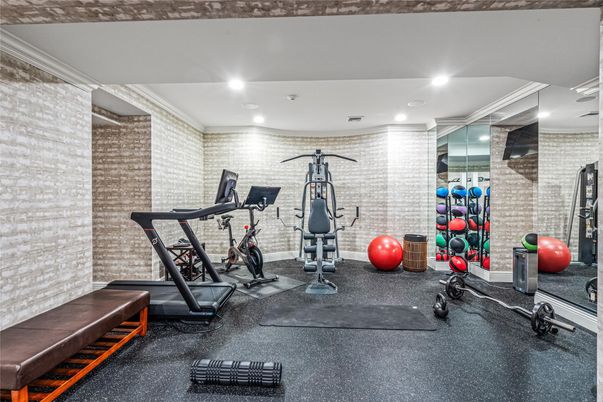 Fitness Equipment, Interior, Recessed Lighting