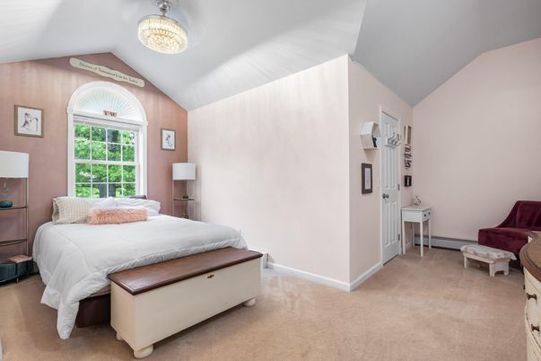 Bedroom, Chandelier, Interior