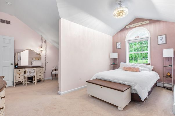 Bedroom, Chandelier, Interior