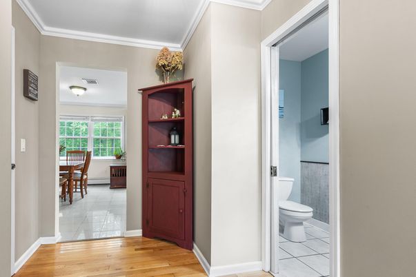 Bathroom, Dining room, Interior, Wood Texture Flooring