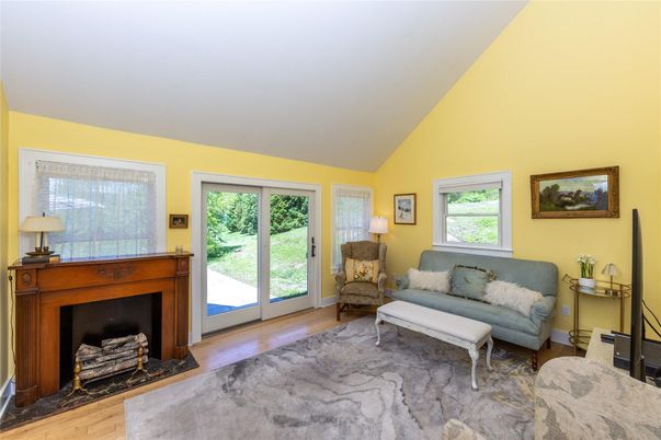 Fireplace, Interior, Wood Texture Flooring