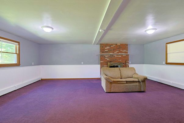 Empty room, Fireplace, Interior, Stone Walls