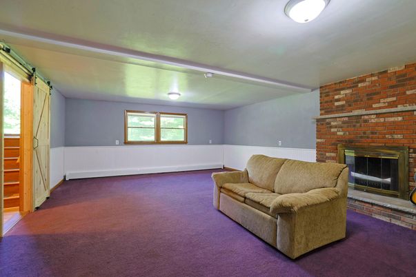 Empty room, Fireplace, Interior, Stone Walls