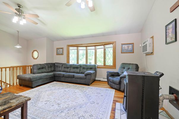 Home Office, Interior, Pendant Lights, Wood Texture Flooring