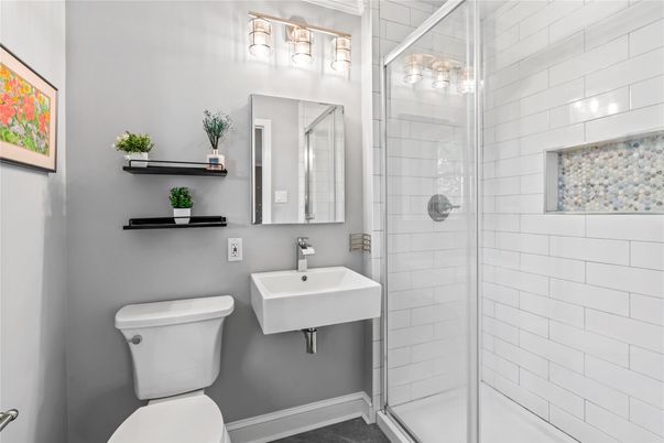 Bathroom, Glass Shower, Interior