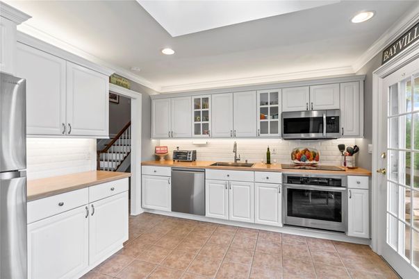 Interior, Kitchen, Recessed Lighting, Stainless Steel Appliances