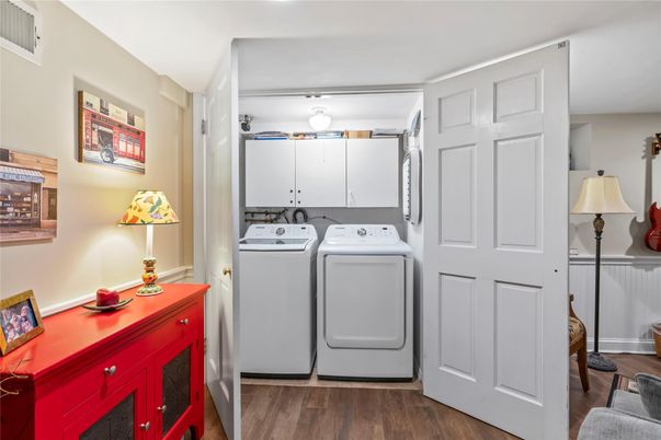 Interior, Utility Closets, Washer, Wood Texture Flooring