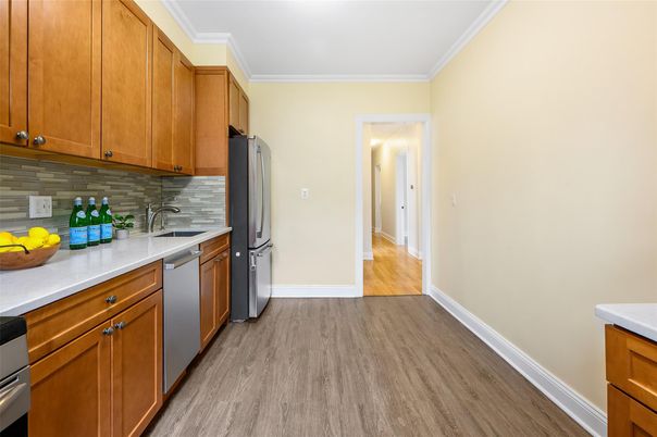 Interior, Kitchen, Wood Texture Flooring