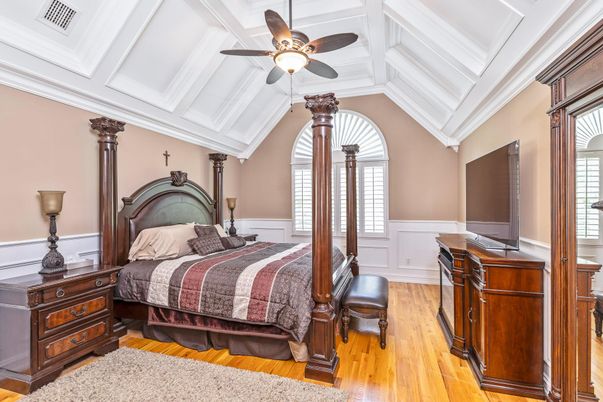 Bedroom, Interior, Wood Texture Flooring