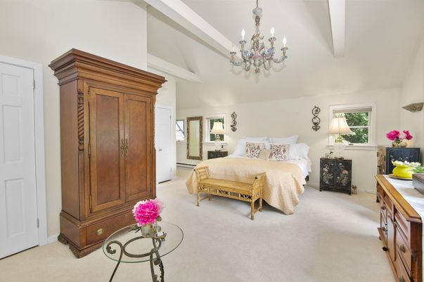Bedroom, Chandelier, Interior