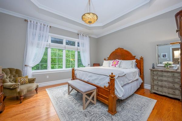 Bedroom, Interior, Pendant Lights, Wood Texture Flooring