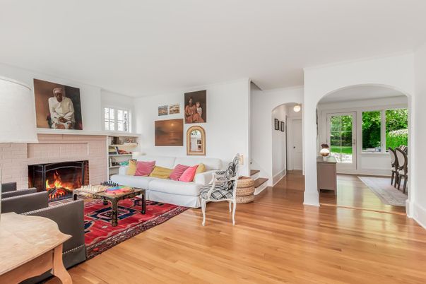 Fireplace, Interior, Living room, Wood Texture Flooring