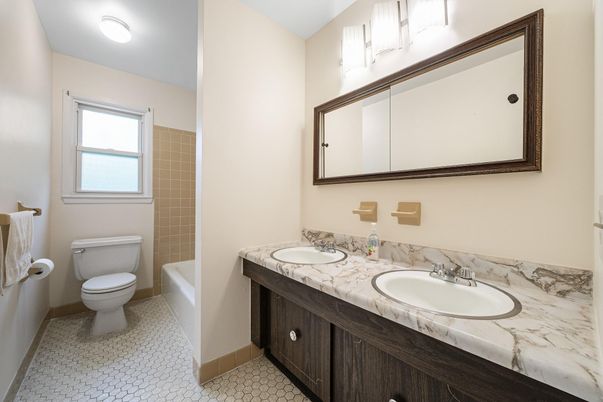 Bathroom, Dual Sink Vanities, Interior, Tile Countertops