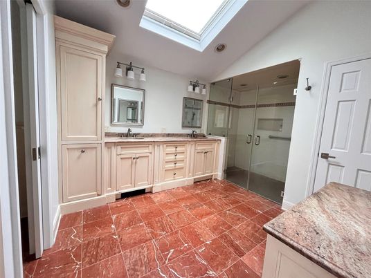 Bathroom, Dual Sink Vanities, Glass Shower, Interior