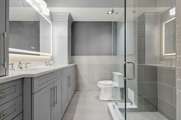 Bathroom, Glass Shower, Interior