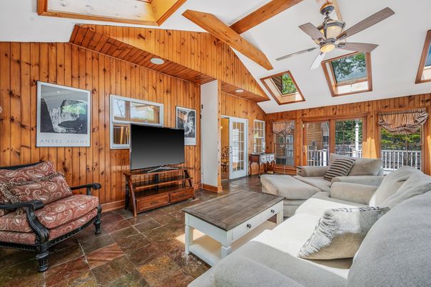 Interior, Living room, Wooden Beams, Wooden Walls