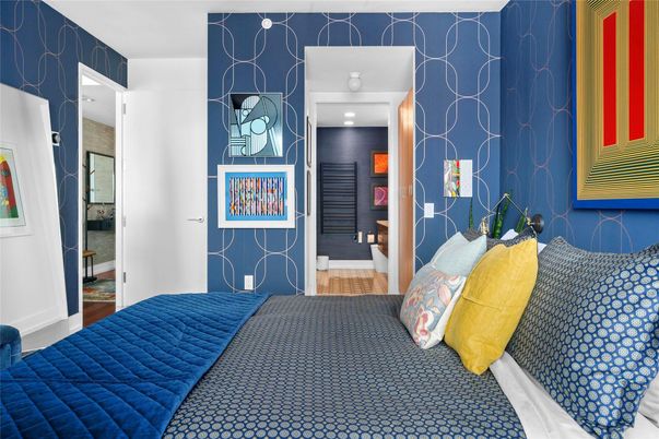 Bedroom, Interior, Recessed Lighting