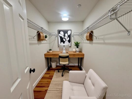 Home Office, Interior, Wood Texture Flooring
