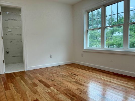 Empty room, Interior, Marble Walls, Wood Texture Flooring
