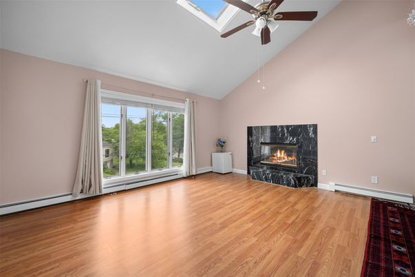 Empty room, Fireplace, Interior, Wood Texture Flooring