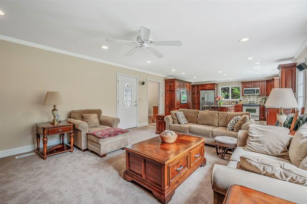 Interior, Kitchen, Living room, Recessed Lighting, Stainless Steel Appliances