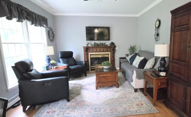Fireplace, Interior, Living room, Wood Texture Flooring