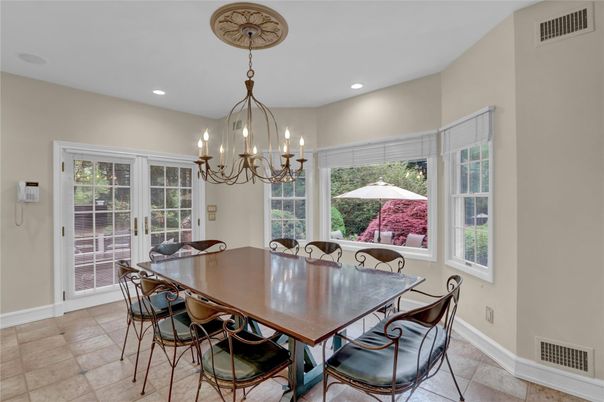 Chandelier, Dining room, Interior, Recessed Lighting