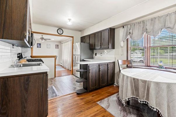 Interior, Kitchen, Wood Texture Flooring