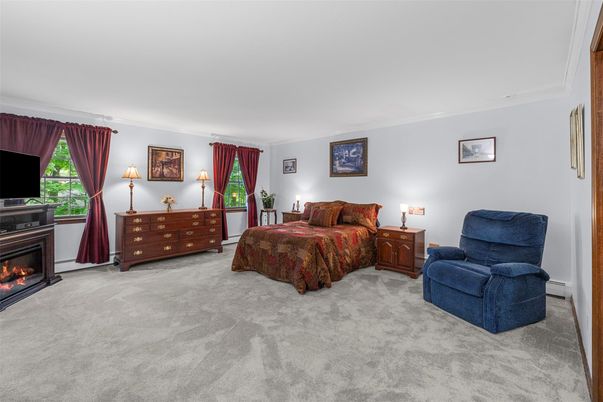 Bedroom, Fireplace, Interior