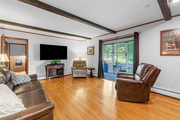 Interior, Living room, Wooden Beams, Wood Texture Flooring