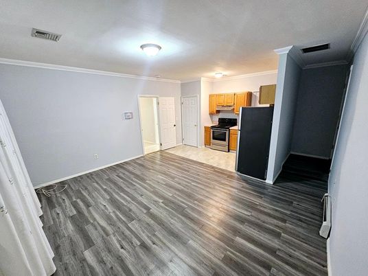 Interior, Kitchen, Wood Texture Flooring