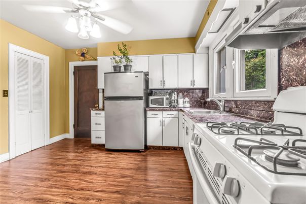Interior, Kitchen, Wood Texture Flooring