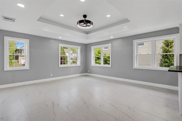 Empty room, Interior, Marble, Recessed Lighting