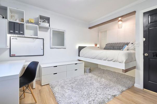 Bedroom, Interior, Wood Texture Flooring