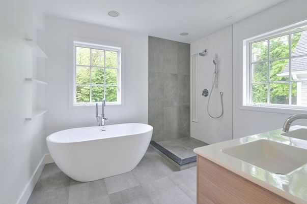Bathroom, Free Standing Baths, Interior, Recessed Lighting
