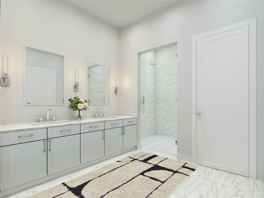 Bathroom, Dual Sink Vanities, Interior, Marble, Marble Walls