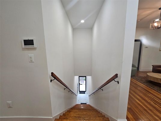 Interior, Pendant Lights, Recessed Lighting, Wood Texture Flooring