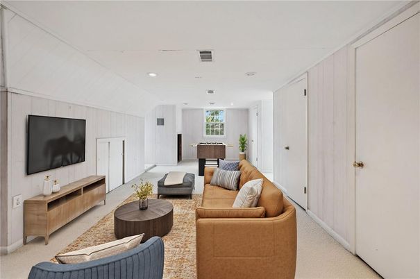 Interior, Living room, Recessed Lighting