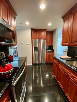 Interior, Kitchen, Recessed Lighting, Stainless Steel Appliances