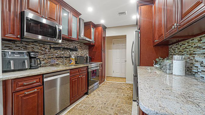 Interior, Kitchen, Recessed Lighting, Stainless Steel Appliances