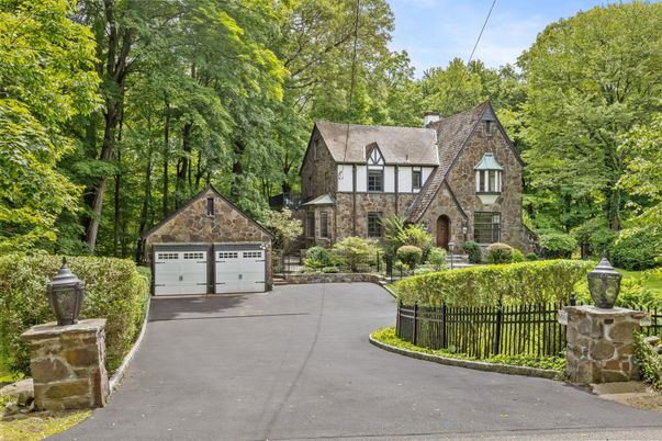 Detached Garage, Exterior, Facade, Brick Facade, Tudor Revival