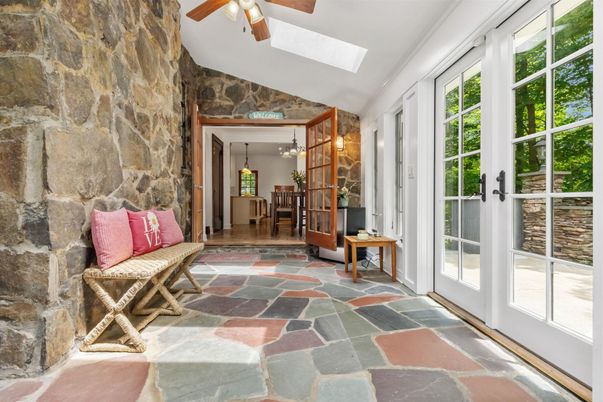 Interior, Stone Walls, Sun Room