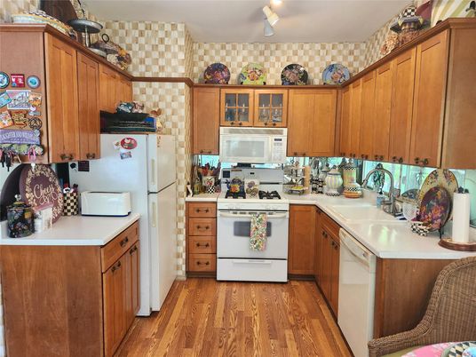 Interior, Kitchen, Wood Texture Flooring