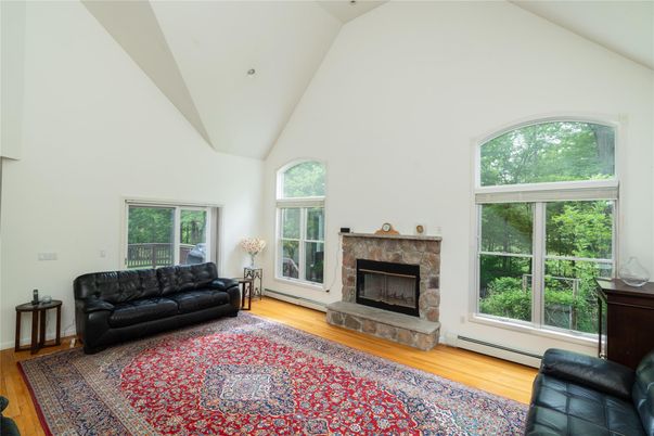 Fireplace, Interior, Wood Texture Flooring